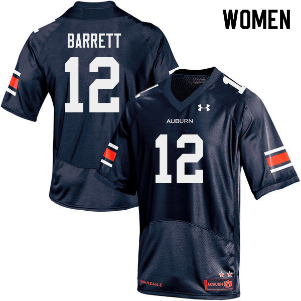 Women #12 Devan Barrett Auburn Tigers College Football Jerseys Sale-Navy - Click Image to Close